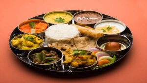 North Indian thali