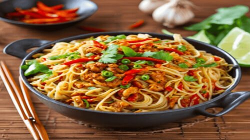 Veg Burnt Garlic Noodles