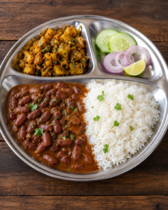 Razma Chawal Sookhi Sabji