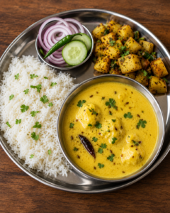 Kadhi Chawal Aloo Zeera