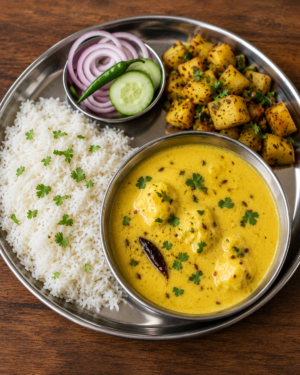 Kadhi Chawal Aloo Zeera