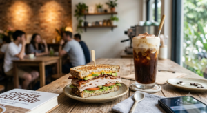 Sandwich with ColdCoffee